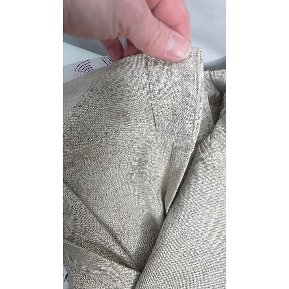 Taupe Linen Blend Curtains 90